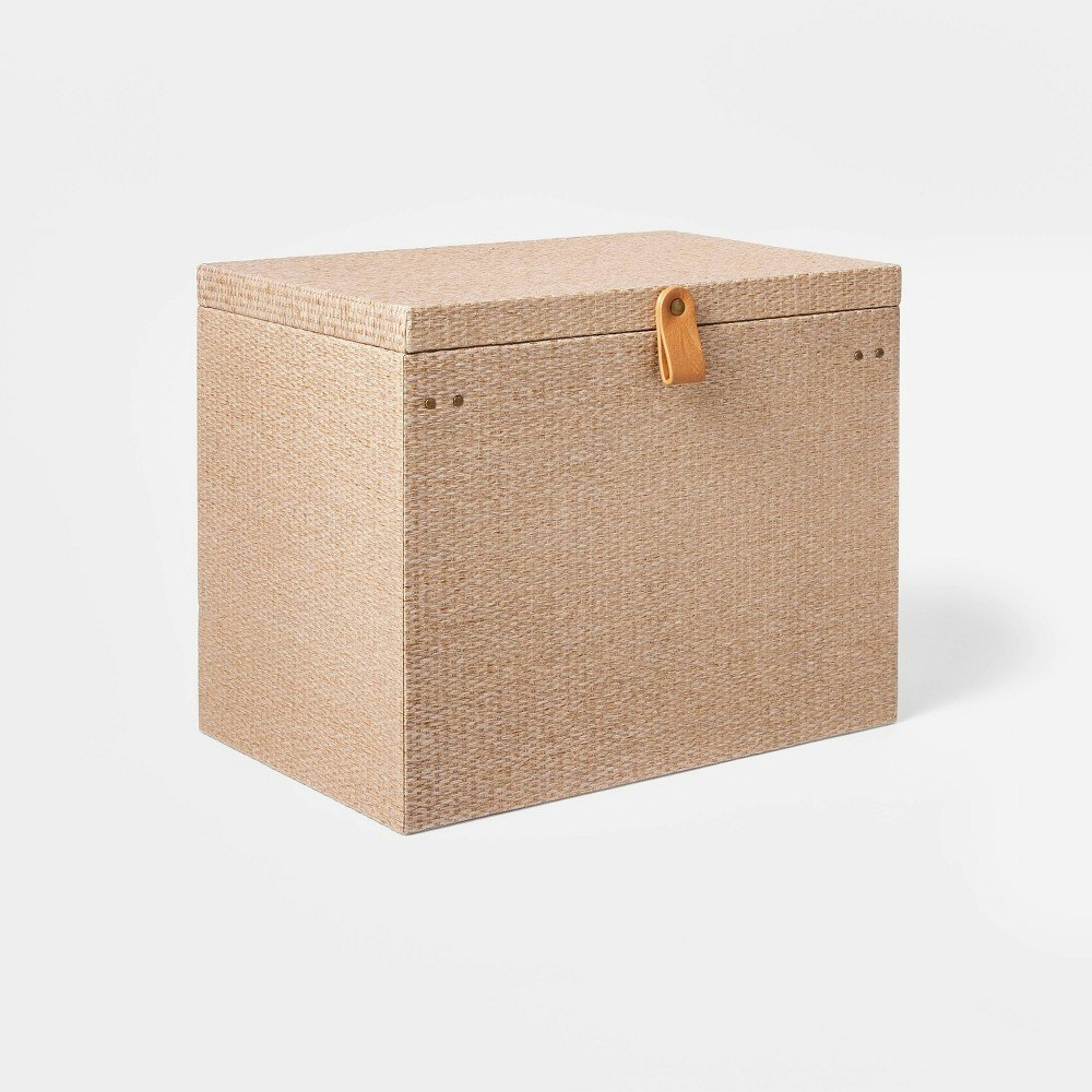Threshold Woven File Box 11.5" H x 14" D x 9" W: $22 Threshold Woven File Box 11.5" H x 14" D x 9" W: $22