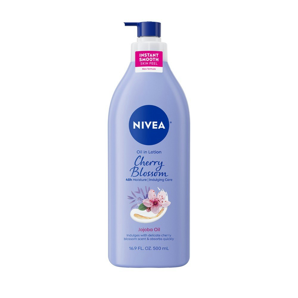 Nivea Cherry Blossom and Jojoba Oil Infused Body Lotion 16.9 fl oz: $6.79 Nivea Cherry Blossom and Jojoba Oil Infused Body Lotion 16.9 fl oz: $6.79