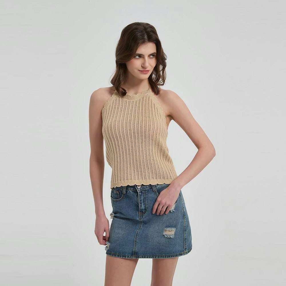 Wild Fable Women's Scalloped Halter Top: $30 Wild Fable Women's Scalloped Halter Top: $30