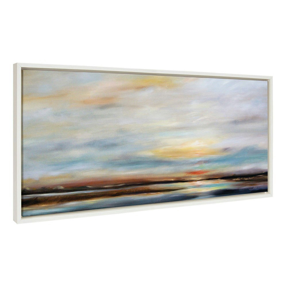 Sylvie Carolina Sunset 18" x 40" Framed Canvas by Mary Sparrow: $99.99 Sylvie Carolina Sunset 18" x 40" Framed Canvas by Mary Sparrow: $99.99