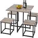 Yaheetech 5-Piece Dining Table Set for $93 + free shipping