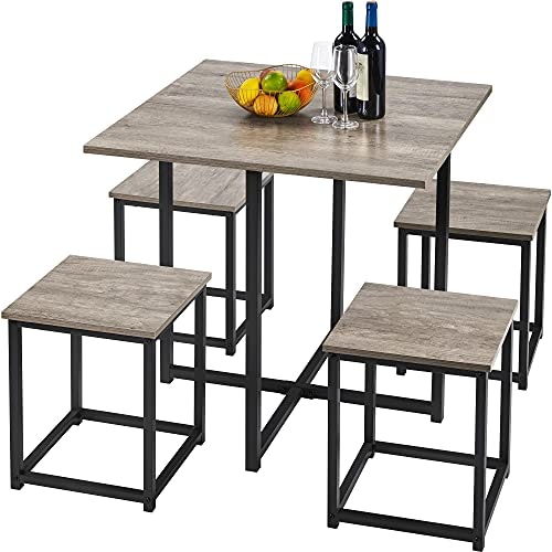 Yaheetech 5-Piece Dining Table Set: $92.99