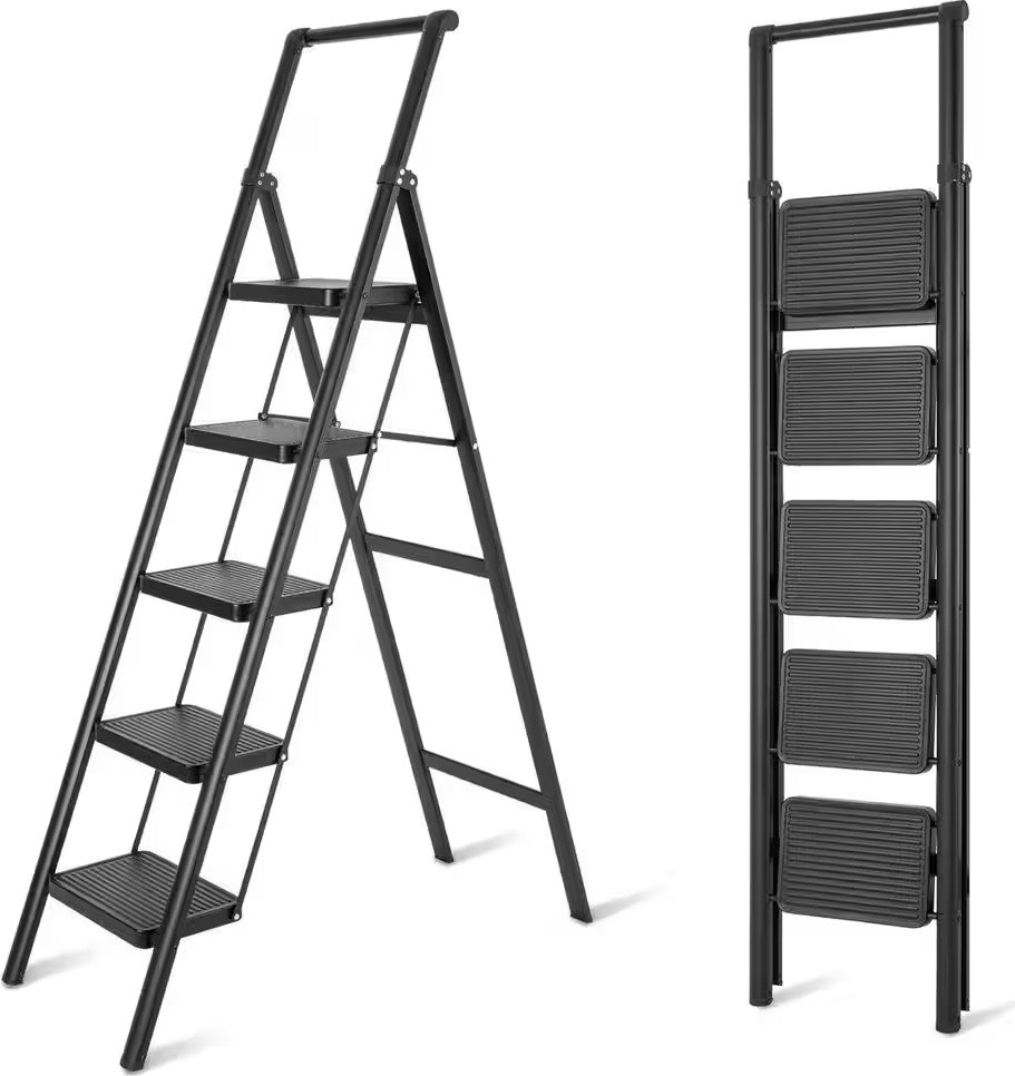 Tatayosi 5-Step Steel Folding Step Ladder: $51