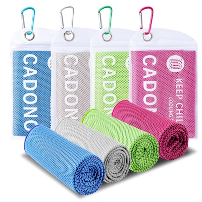 Cadono 40" x 12" Cooling Towel 4-Pack for $7 + free shipping w/ $25