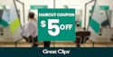 Great Clips $5 off Haircut Coupon: $5 off + free shipping