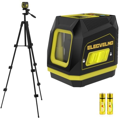 Elecvelno Green Cross Line Laser Level with Tripod: $21.99