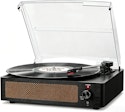 Vintage Belt-Driven 3-Speed Turntable w/ Speakers for $28 + free shipping w/ Prime