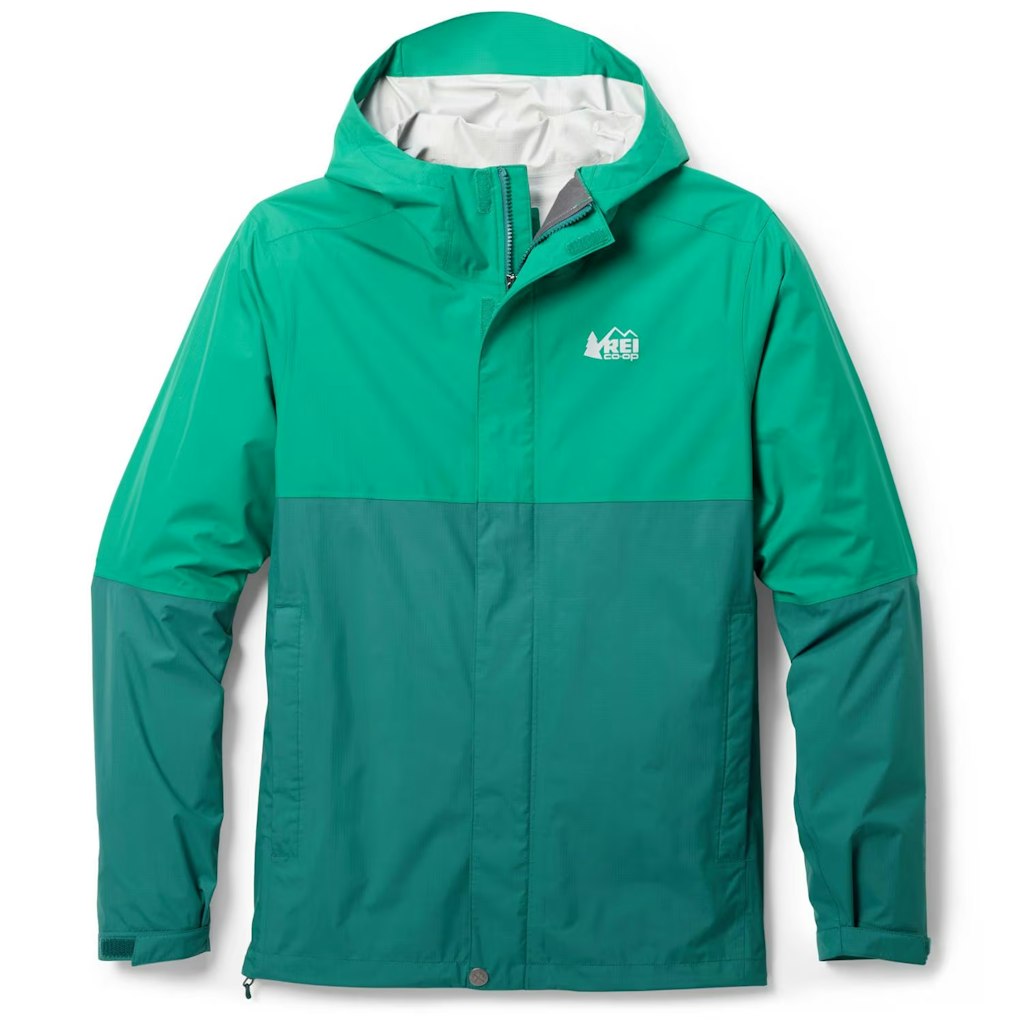 REI Co-op Men's Rainier Rain Jacket (L sizes only): $30