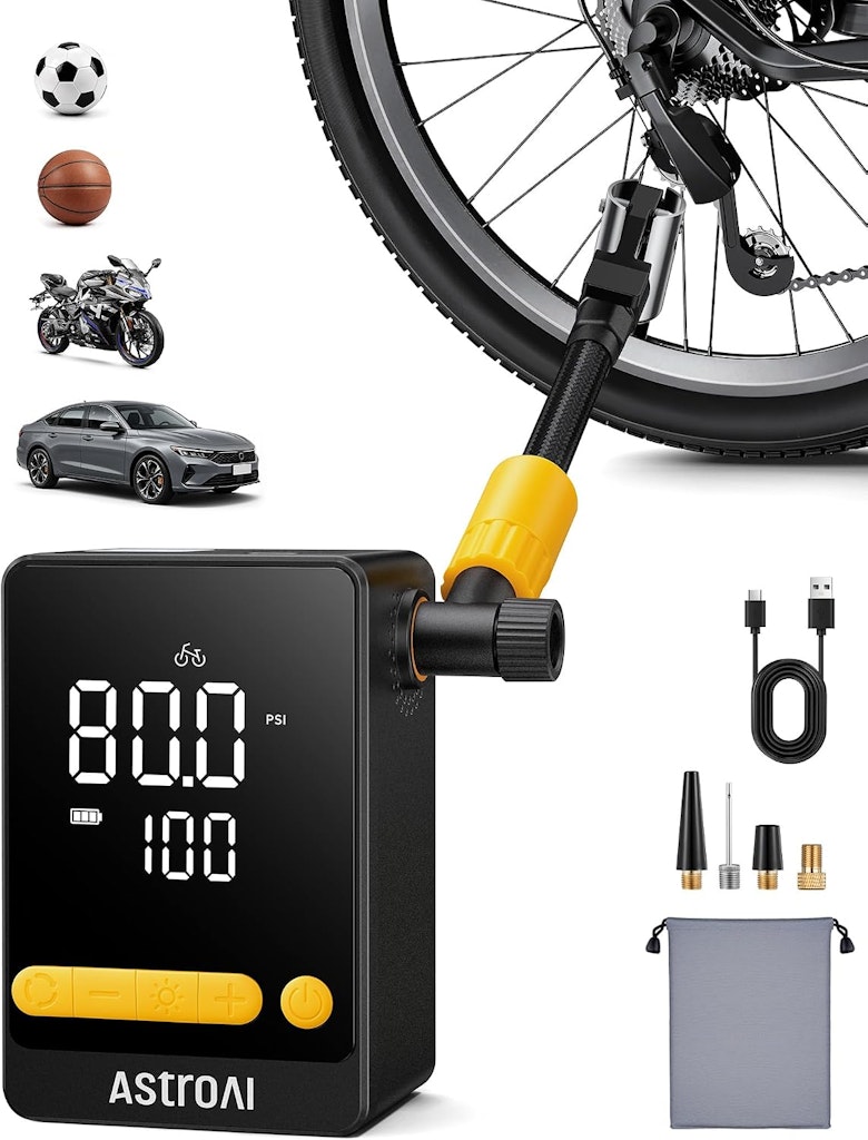AstroAI L10 150-PSI Portable Electric Air Compressor: $15.99