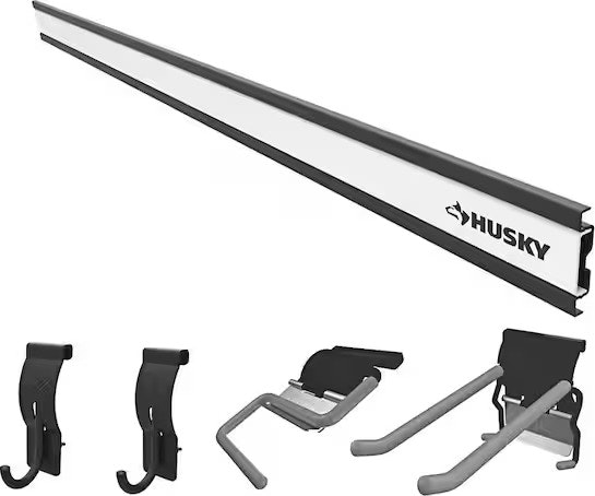 Husky 5-Piece Garage Wall Track Starter Kit: $30