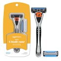 Amazon Basics 5-Blade MotionSphere Razor w/ 2 Cartridges for $6.40 + free shipping w/ Prime
