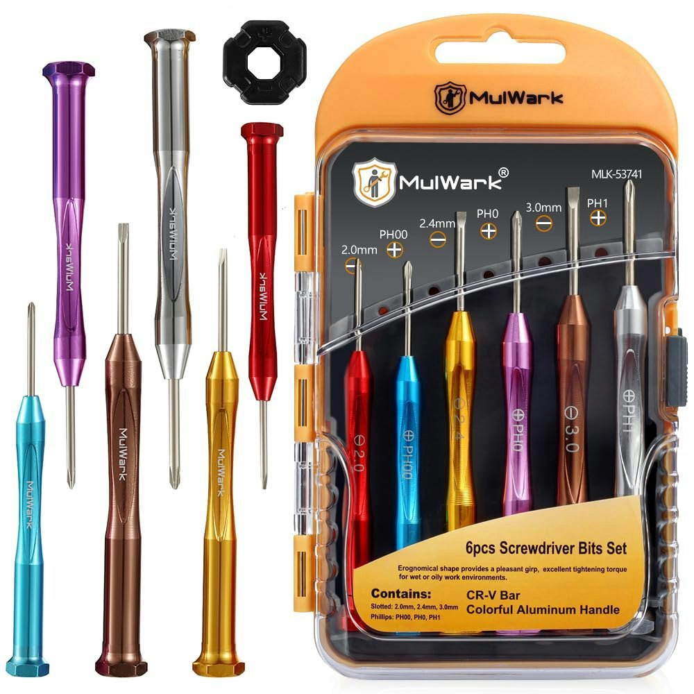 Mulwark 6-Piece Magnetic Mini Screwdriver Set: $7.99