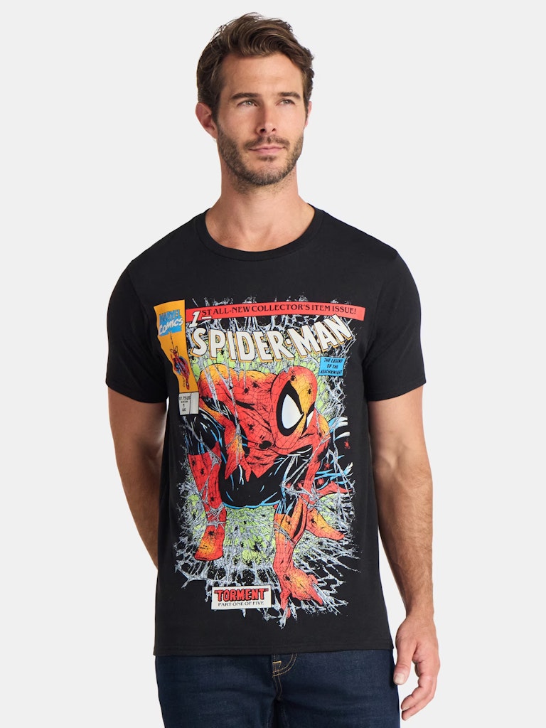 Spider-Man Men's & Big Men's Spidey Crawl Graphic Tee: $9.88