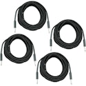 Musician's Gear 20-Foot Braided Instrument Cable 4-Pack for $25 + free shipping