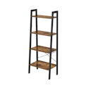 4-Tier Bookshelf Ladder Shelf for $40 + free shipping