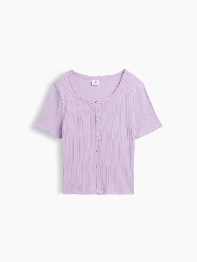 Kids Ribbed Button-Front Top: $12.49 Kids Ribbed Button-Front Top: $12.49
