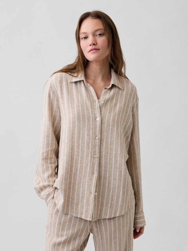 Linen-Blend Easy Shirt: $29.99 Linen-Blend Easy Shirt: $29.99