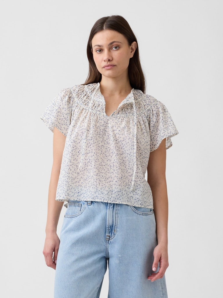 Splitneck Flutter Sleeve Top: $16.97 Splitneck Flutter Sleeve Top: $16.97
