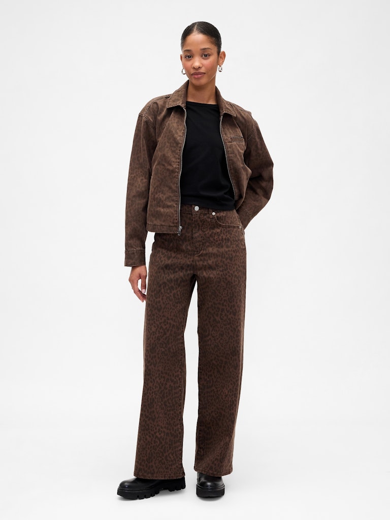High Rise Print Wide-Leg Jeans: $26.99 High Rise Print Wide-Leg Jeans: $26.99