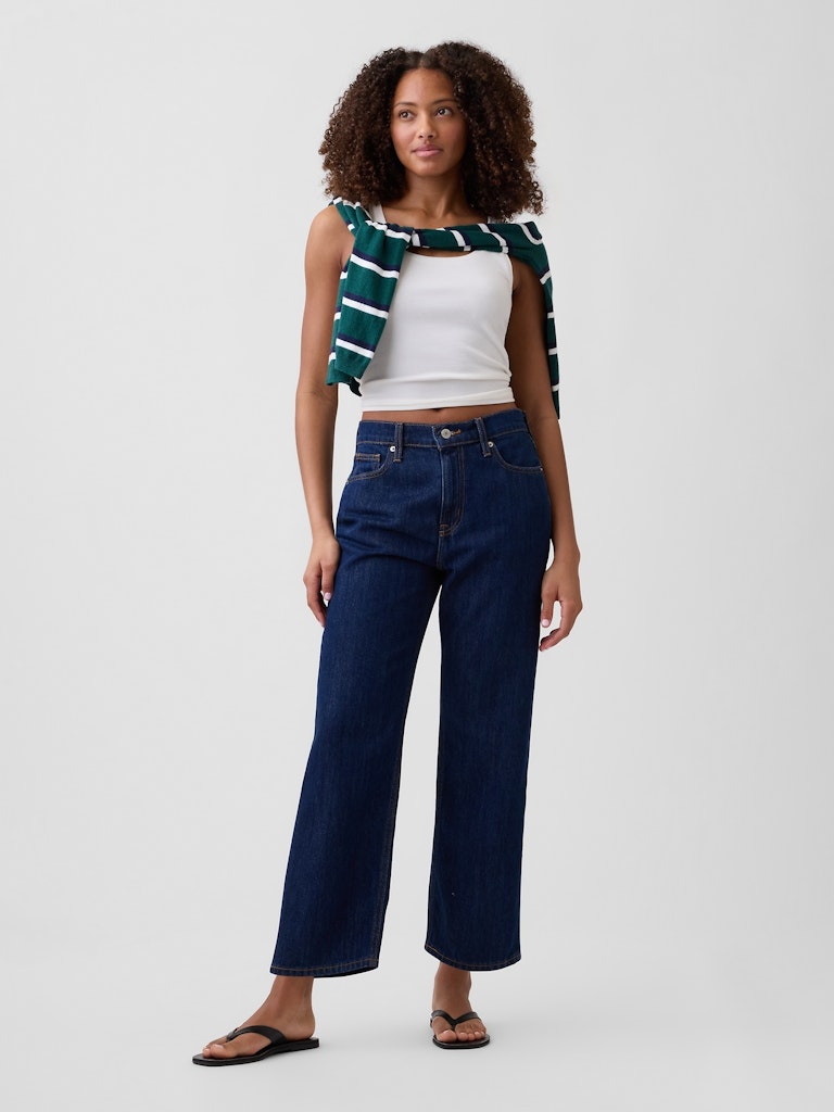Low Slung Relaxed Straight Crop Jeans: $39.99 Low Slung Relaxed Straight Crop Jeans: $39.99