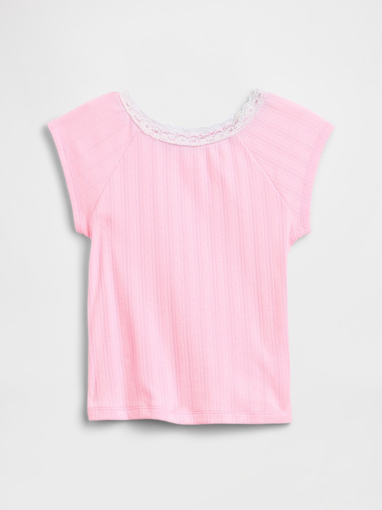 Kids Lace-Trim Baby T-Shirt: $12.99