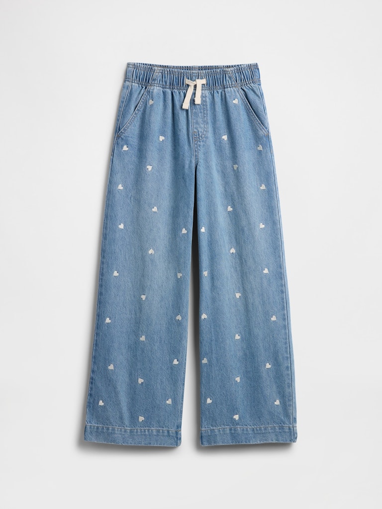Kids High Rise Wide-Leg Jeans: $23.99