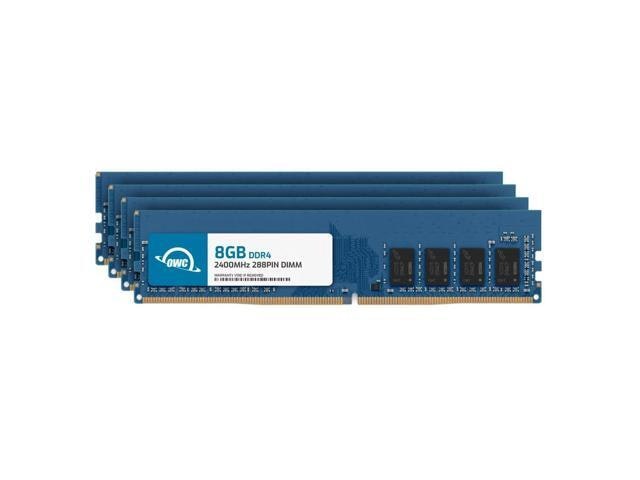 OWC 32GB (4x8GB) DDR4 2400MHz Desktop Memory Upgrade: $237.56 OWC 32GB (4x8GB) DDR4 2400MHz Desktop Memory Upgrade: $237.56