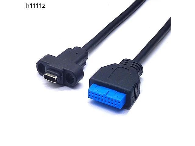 USB 3.0 19-Pin to Type-C Motherboard Header Cable 50cm: $16.09 USB 3.0 19-Pin to Type-C Motherboard Header Cable 50cm: $16.09