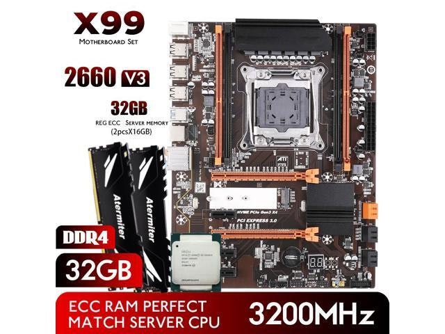 Atermiter X99 Motherboard Kit with Intel Xeon E5 2660 V3 CPU and 32GB DDR4 RAM: $398.70 Atermiter X99 Motherboard Kit with Intel Xeon E5 2660 V3 CPU and 32GB DDR4 RAM: $398.70