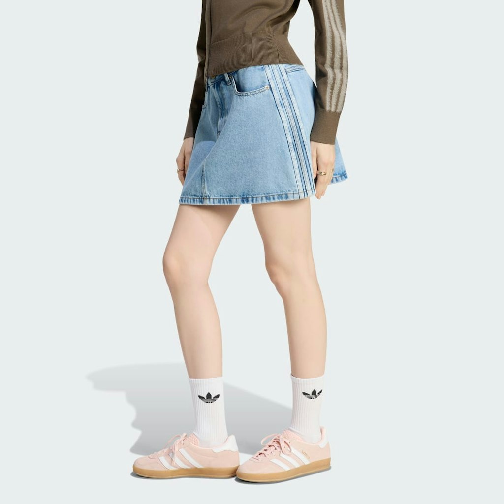 Mid-Rise Denim Skirt: $70