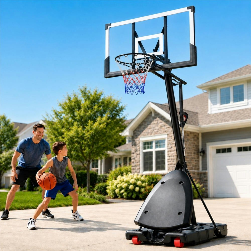 Fehomix 4.9-10-foot Adjustable Portable Basketball Hoop: $259.99 Fehomix 4.9-10-foot Adjustable Portable Basketball Hoop: $259.99