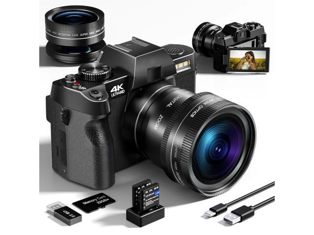 48MP 4K Digital Vlogging Camera with 32GB TF Card: $186.99 48MP 4K Digital Vlogging Camera with 32GB TF Card: $186.99