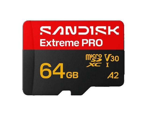 SanDisk 64GB Extreme PRO microSDXC Memory Card with Adapter: $45.99 SanDisk 64GB Extreme PRO microSDXC Memory Card with Adapter: $45.99