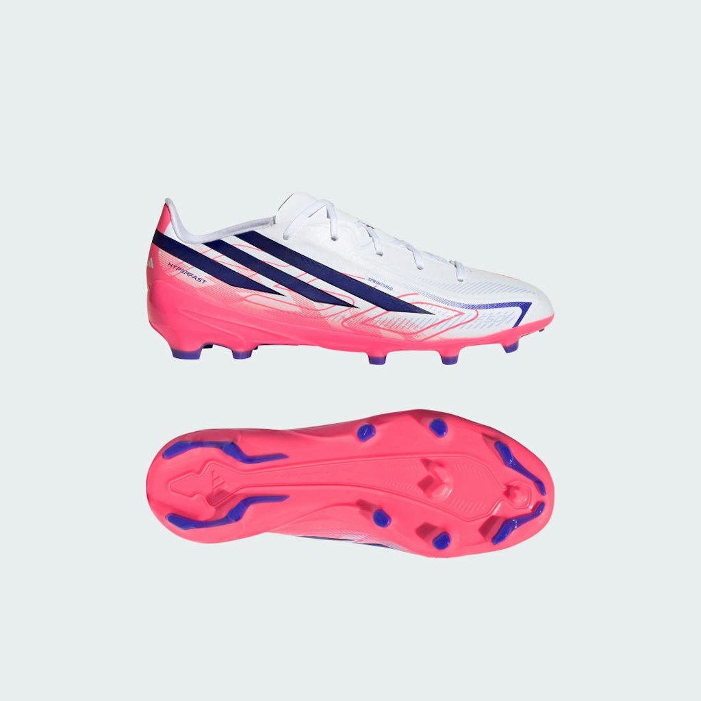 Adidas F50 Hyperfast Firm Ground Kids Soccer Cleats: $70