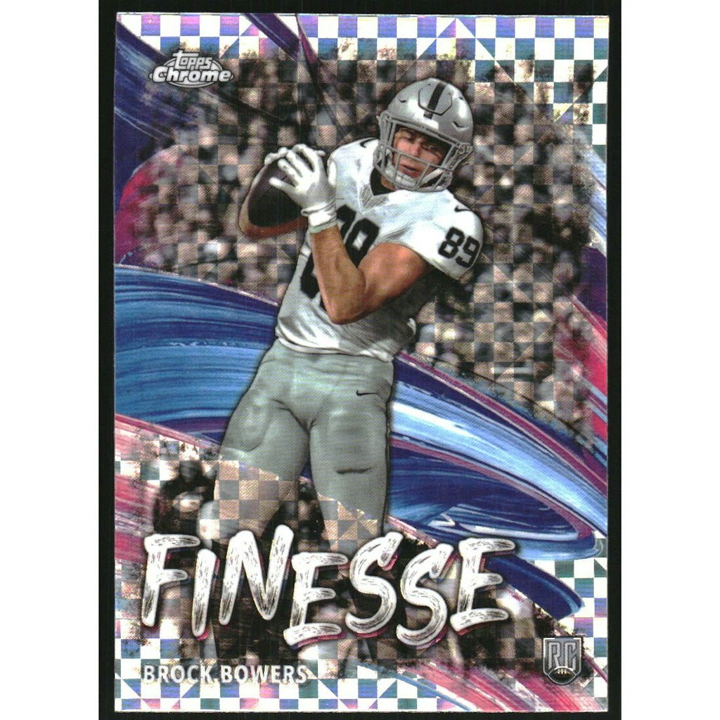 2024 Topps Chrome Finesse Xfractor Brock Bowers #F8: $10.80 2024 Topps Chrome Finesse Xfractor Brock Bowers #F8: $10.80