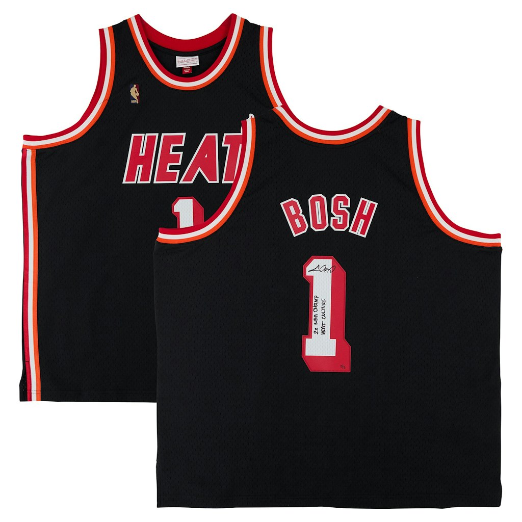 Chris Bosh Autographed Mitchell & Ness 2013 Miami Heat Jersey: $1,449.99 Chris Bosh Autographed Mitchell & Ness 2013 Miami Heat Jersey: $1,449.99