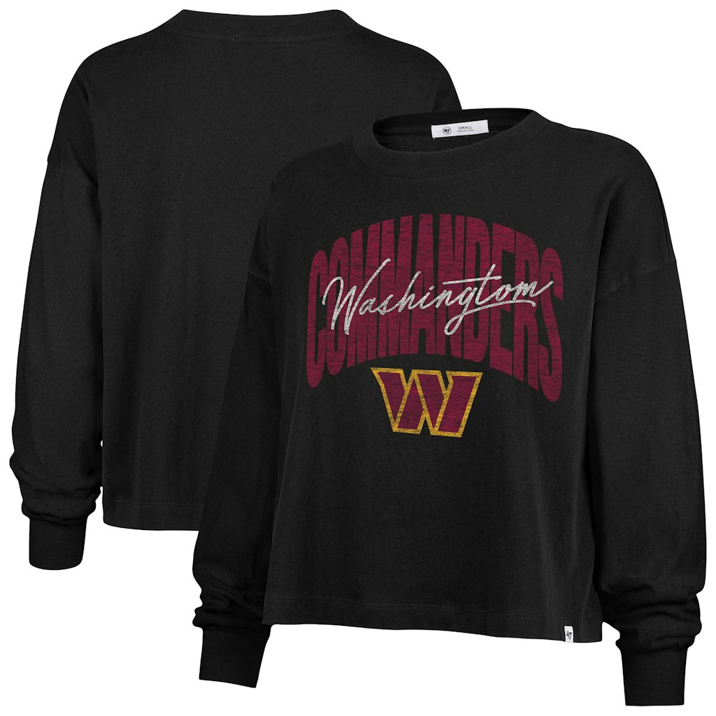 '47 Women's Washington Commanders Plus Size Muse Sydney Long Sleeve T-Shirt: $37.49