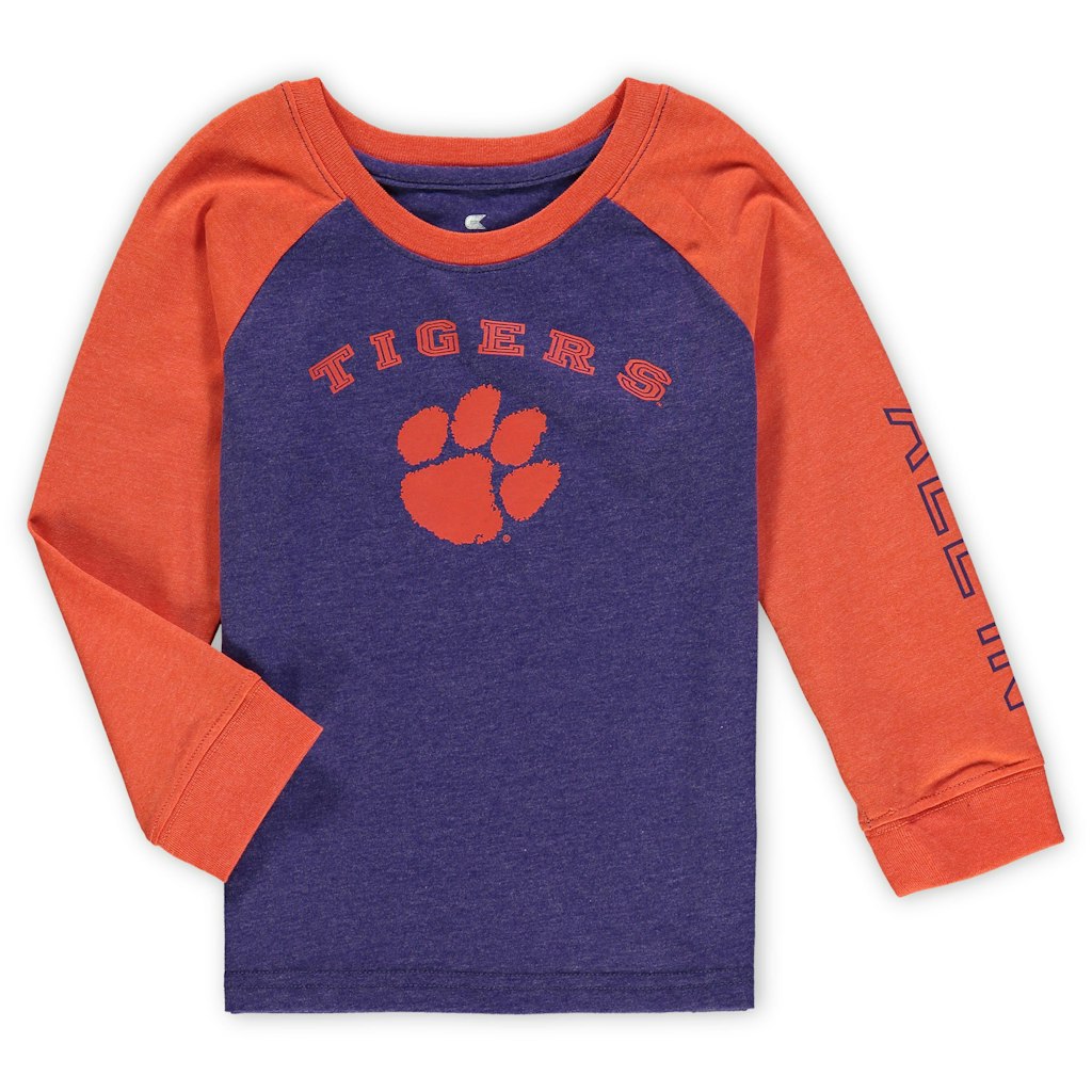 Toddler Colosseum Clemson Tigers Long Sleeve Raglan T-Shirt: $16.49 Toddler Colosseum Clemson Tigers Long Sleeve Raglan T-Shirt: $16.49