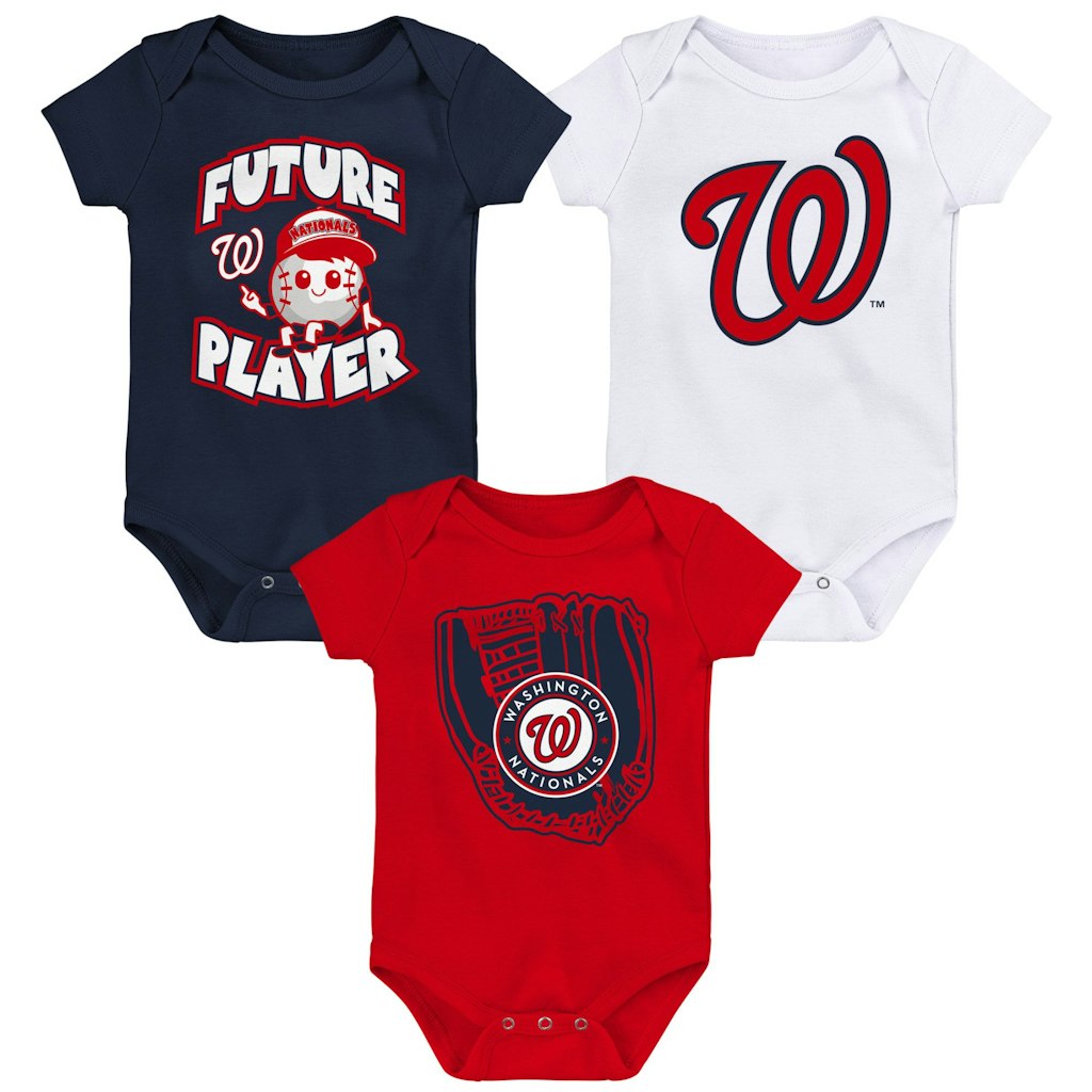 Washington Nationals Infant 3-Pack Bodysuit Set: $18.99 Washington Nationals Infant 3-Pack Bodysuit Set: $18.99