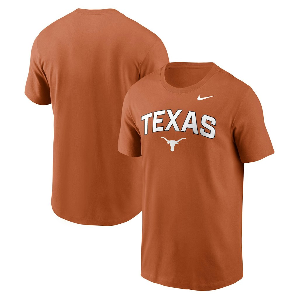 Nike Texas Longhorns Primetime Arch Stack T-Shirt: $26.24