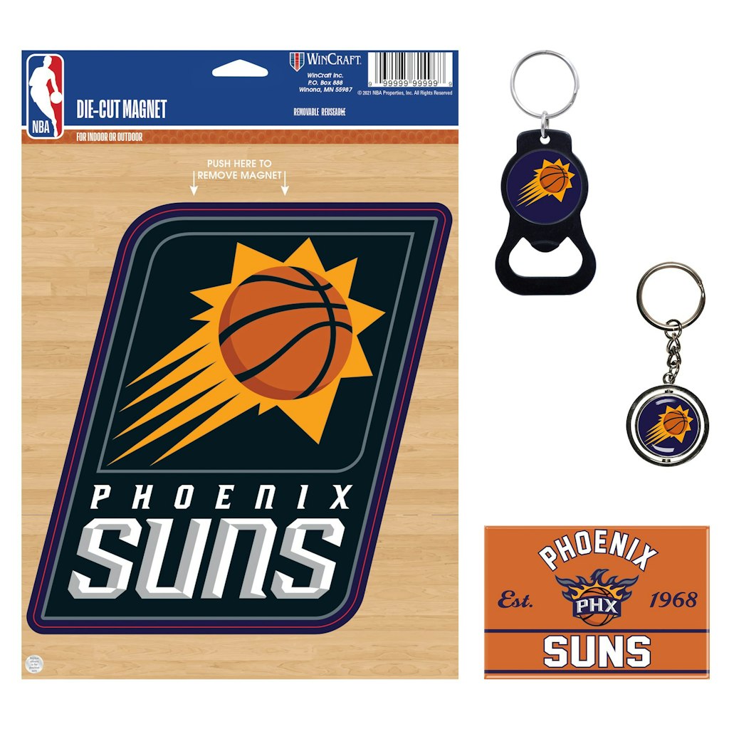 WinCraft Phoenix Suns Key Ring and Magnet 4-Pack: $29.99 WinCraft Phoenix Suns Key Ring and Magnet 4-Pack: $29.99