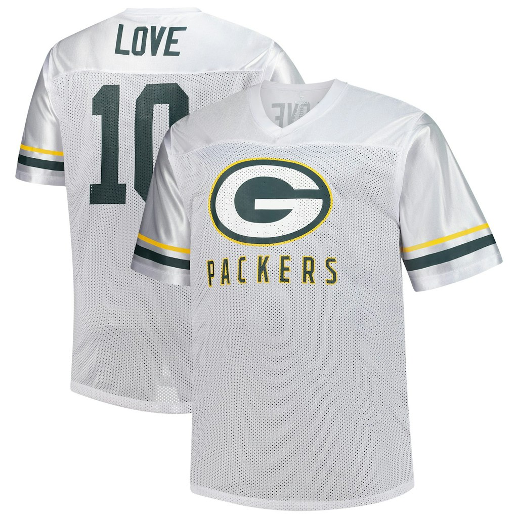 Fanatics Green Bay Packers Jordan Love Big & Tall V-Neck Jersey: $59.99