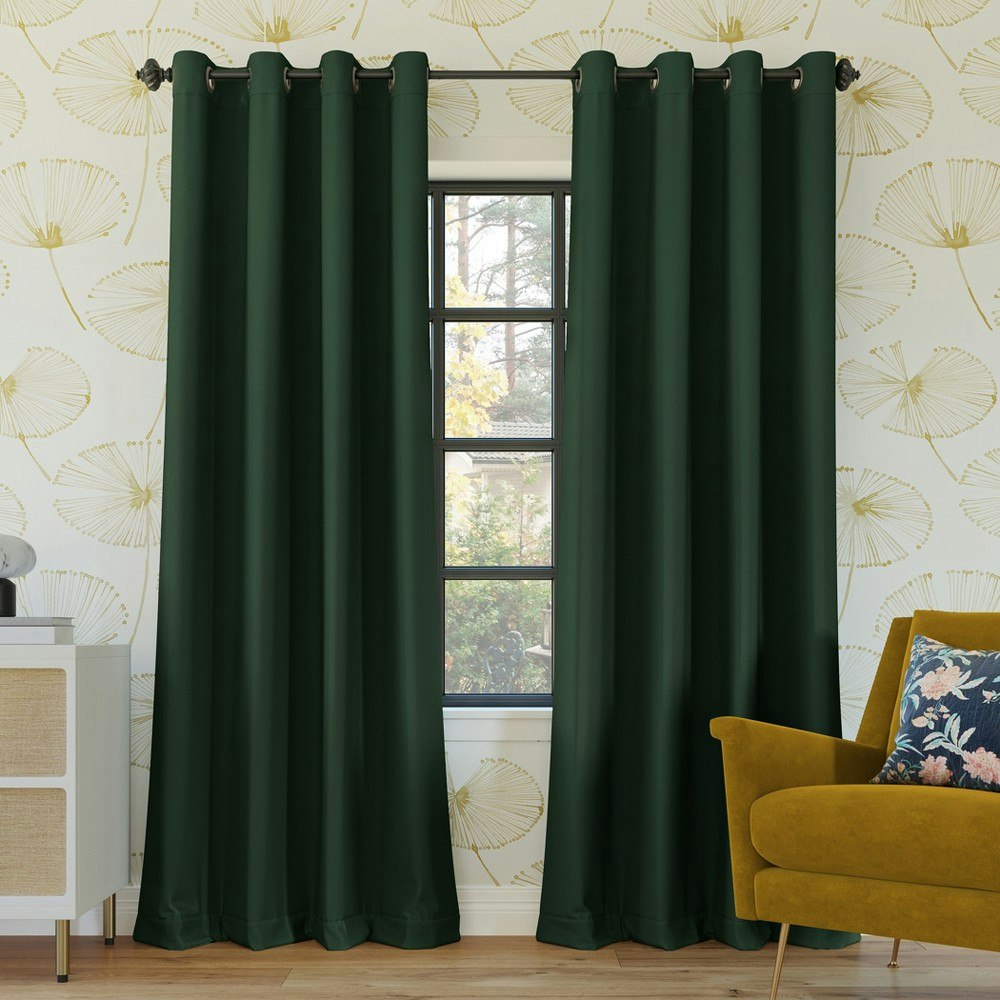 Sun Zero Oslo 52"x95" Blackout Grommet Curtain Panel: $21.99 Sun Zero Oslo 52"x95" Blackout Grommet Curtain Panel: $21.99