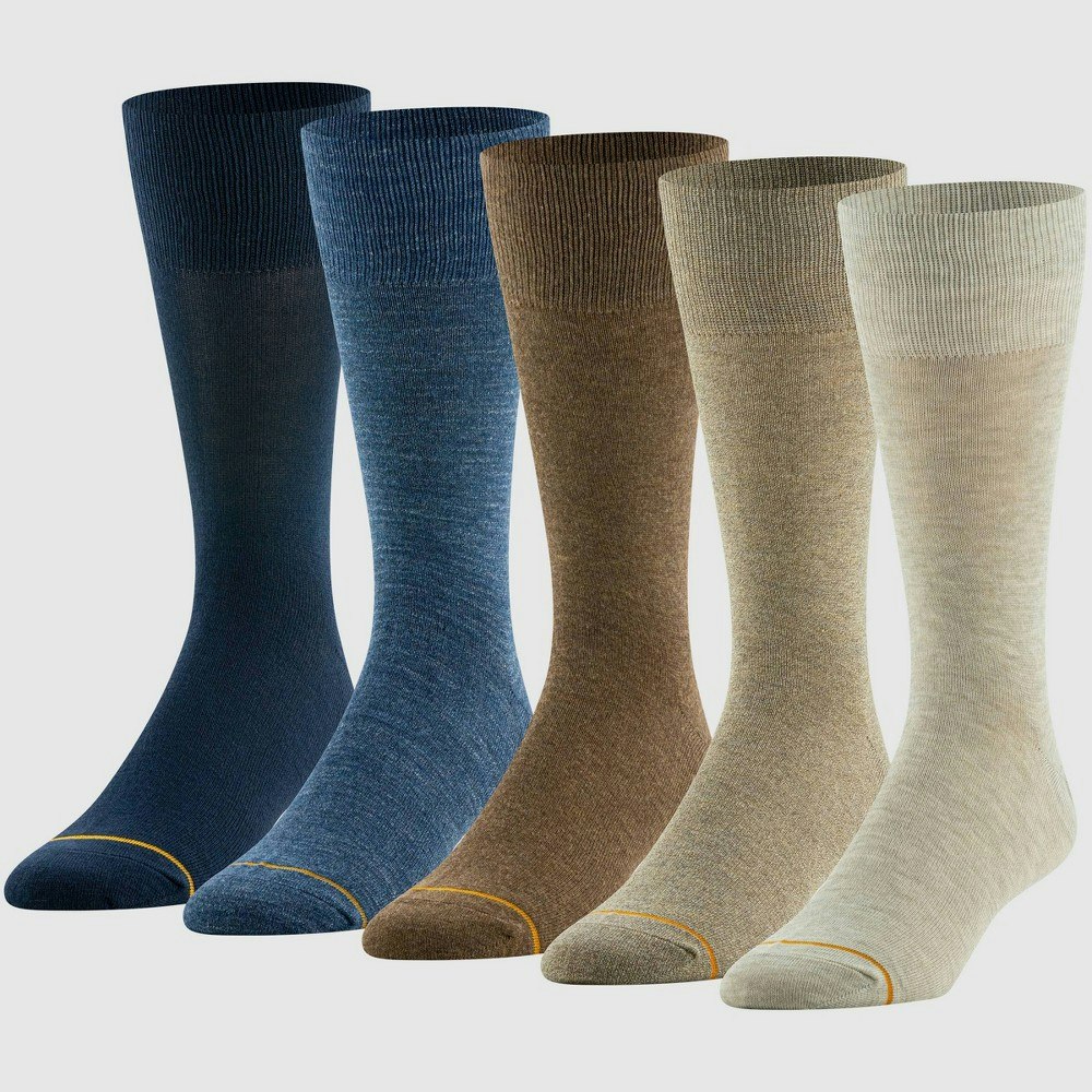 Goldtoe Signature Men's Comfort Top Flat Knit Crew Socks 5-Pack: $17.99 Goldtoe Signature Men's Comfort Top Flat Knit Crew Socks 5-Pack: $17.99