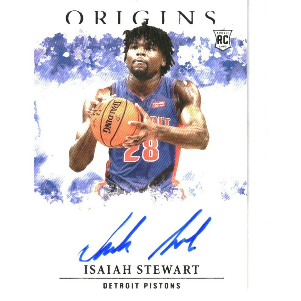 2020-21 Panini Origins Isaiah Stewart Rookie Autograph Card: $18 2020-21 Panini Origins Isaiah Stewart Rookie Autograph Card: $18