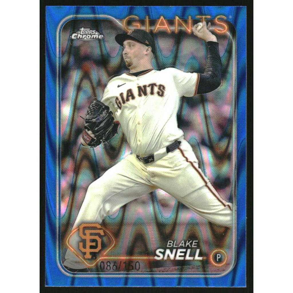 2024 Topps Chrome Blue RayWave Refractor Blake Snell #218: $10.80 2024 Topps Chrome Blue RayWave Refractor Blake Snell #218: $10.80