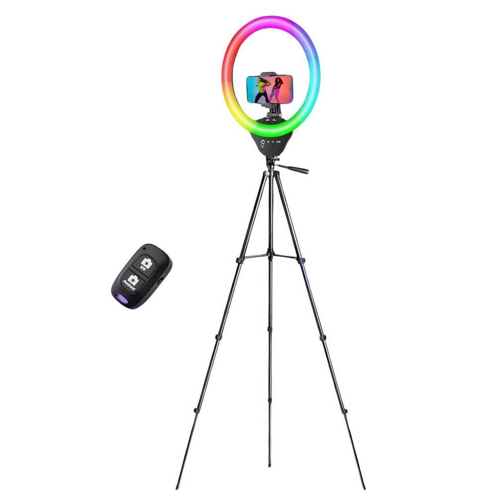 50-Inch RGB Ring Light with Tripod and Phone Holder: $95.40 50-Inch RGB Ring Light with Tripod and Phone Holder: $95.40