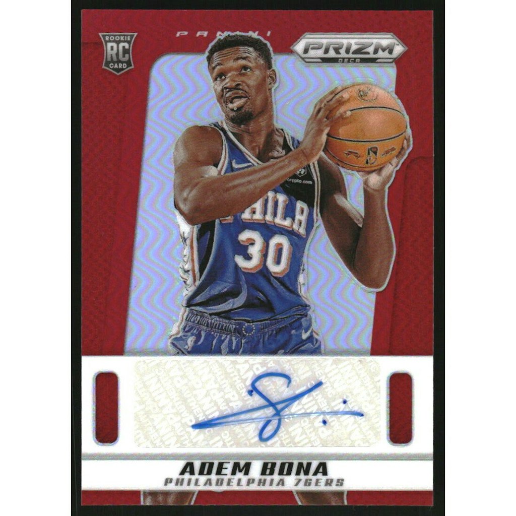 2024-25 Prizm Deca Signatures Adem Bona Autograph Card /99: $20 2024-25 Prizm Deca Signatures Adem Bona Autograph Card /99: $20