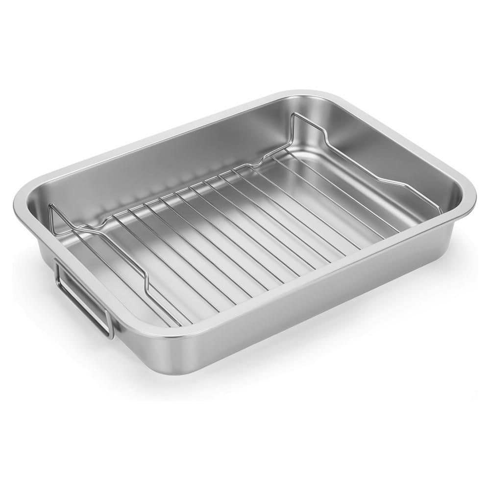 5-Quart Stainless Steel Roasting Pan with Rack: $74.01 5-Quart Stainless Steel Roasting Pan with Rack: $74.01