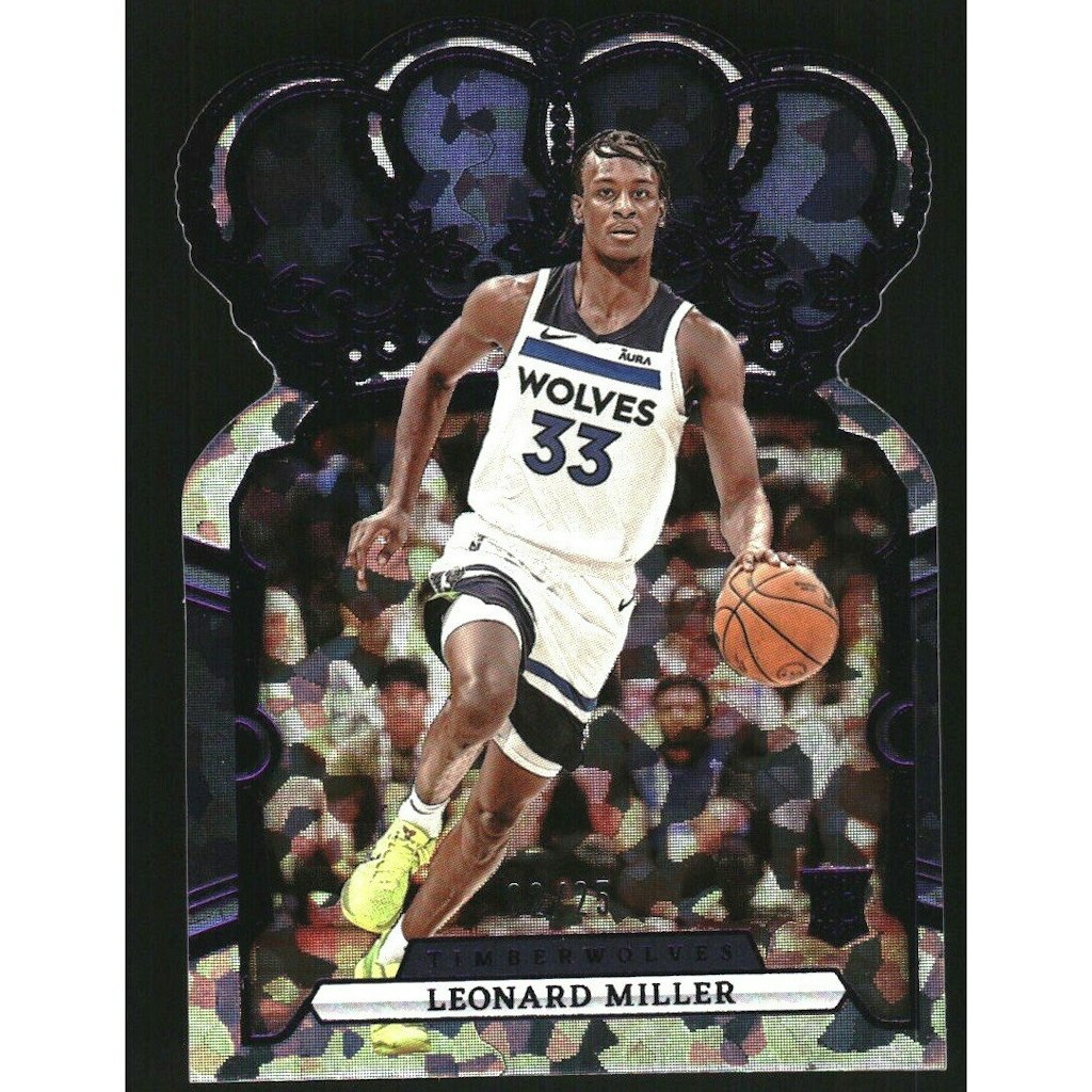 2023-24 Crown Royale Leonard Miller Crystal Purple Parallel Card: $10